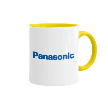Panasonic, Mug colored yellow, ceramic, 330ml