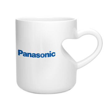 Panasonic, Κούπα καρδιά λευκή, κεραμική, 330ml