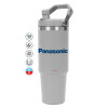 GREY color, 890ml (30oz) stainless Steel Tumbler with Handle