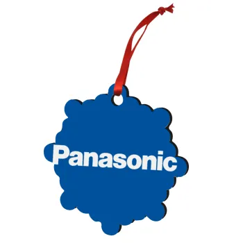 Panasonic, Christmas ornament snowflake wooden 7.5cm