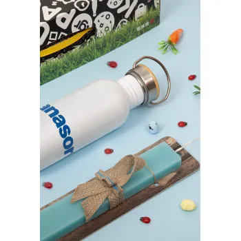 Panasonic, Πασχαλινή Λαμπάδα με παγούρι μεταλλικό (620ml, stainless steel) & κερί αρωματικό πλακέ (30cm) (ΤΙΡΚΟΥΑΖ)