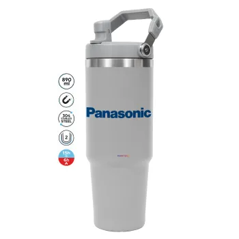 Panasonic, GREY color, 890ml (30oz) stainless Steel Tumbler with Handle