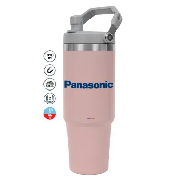 Panasonic, Pink color, 890ml (30oz) stainless Steel Tumbler with Handle