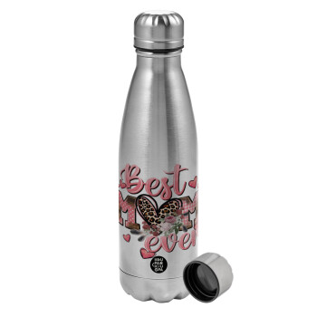 Best mom ever Mother's Day, Metallic water bottle, stainless steel, 750ml
