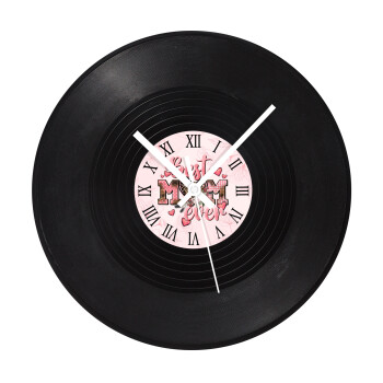 Best mom ever Mother's Day, Ρολόι τοίχου Βινύλιο (30cm)