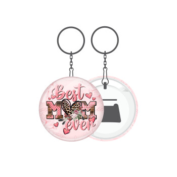 Best mom ever Mother's Day, Μπρελόκ μεταλλικό 5cm με ανοιχτήρι