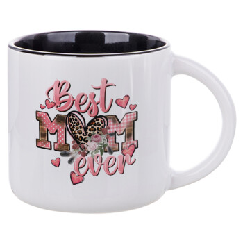 Best mom ever Mother's Day, Κούπα κεραμική 400ml Λευκή/Μαύρη