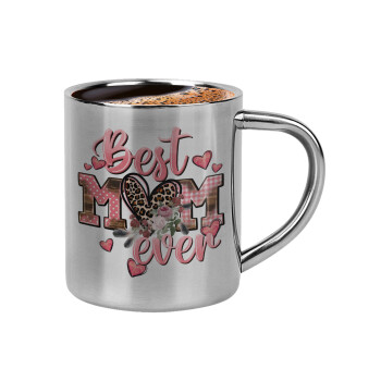 Best mom ever Mother's Day, Double-wall metal cup for espresso (220ml)