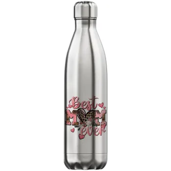 Best mom ever Mother's Day, Μεταλλικό παγούρι θερμός Inox (Stainless steel), διπλού τοιχώματος, 750ml