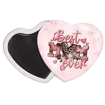 Best mom ever Mother's Day, Μαγνητάκι καρδιά (57x52mm)