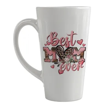 Best mom ever Mother's Day, Κούπα κωνική Latte Μεγάλη, κεραμική, 450ml