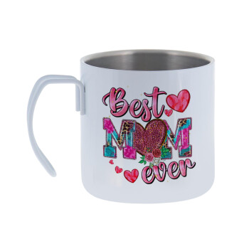 Best mom ever Mother's Day pink, Mug Stainless steel double wall 400ml
