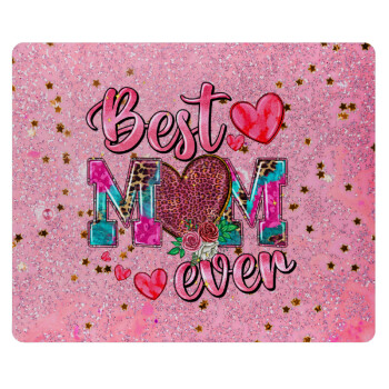 Best mom ever Mother's Day pink, Mousepad rect 23x19cm