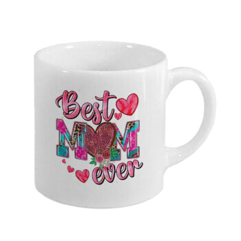 Best mom ever Mother's Day pink, Κουπάκι κεραμικό, για espresso 150ml