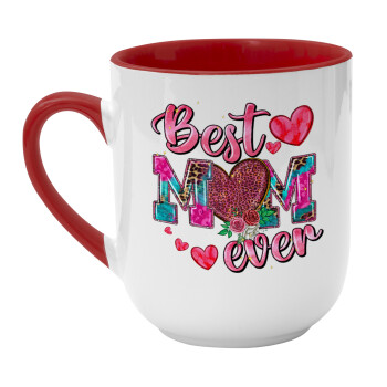 Best mom ever Mother's Day pink, Κούπα κεραμική tapered 260ml