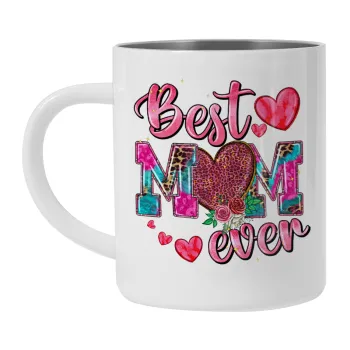 Best mom ever Mother's Day pink, Κούπα Ανοξείδωτη διπλού τοιχώματος 300ml