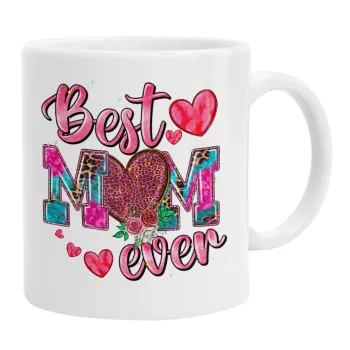 Best mom ever Mother's Day pink, Ceramic coffee mug, 330ml