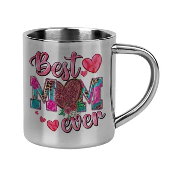 Best mom ever Mother's Day pink, Κούπα Ανοξείδωτη διπλού τοιχώματος 300ml