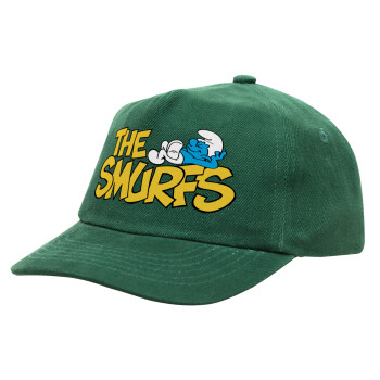 Τα στρουμφάκια, Καπέλο παιδικό Baseball, 100% Βαμβακερό Drill, ΠΡΑΣΙΝΟ (ΒΑΜΒΑΚΕΡΟ, ΠΑΙΔΙΚΟ, ONE SIZE)