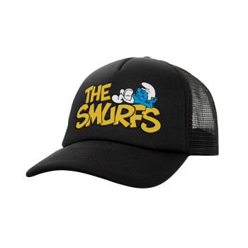 The smurfs, Καπέλο Soft Trucker με Δίχτυ Μαύρο 