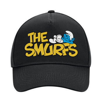 The smurfs, Adult Ultimate Hat BLACK, (100% COTTON DRILL, ADULT, UNISEX, ONE SIZE)