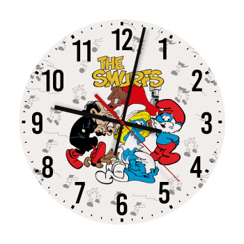 Τα στρουμφάκια, Ρολόι τοίχου ξύλινο (30cm)