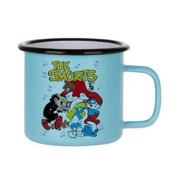 The smurfs, Κούπα Μεταλλική εμαγιέ ΜΑΤ σιέλ 360ml