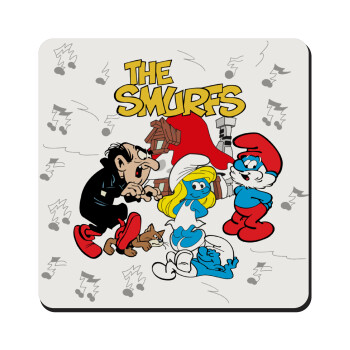 The smurfs, Τετράγωνο μαγνητάκι ξύλινο 9x9cm
