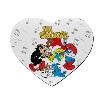 The smurfs, Mousepad heart 23x20cm