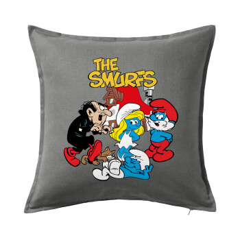 The smurfs, Sofa cushion Grey 50x50cm includes filling