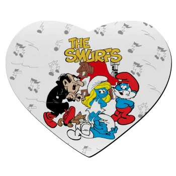 The smurfs, Mousepad heart 23x20cm
