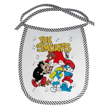 The smurfs, Σαλιάρα μωρού αλέκιαστη με κορδόνι Μαύρη