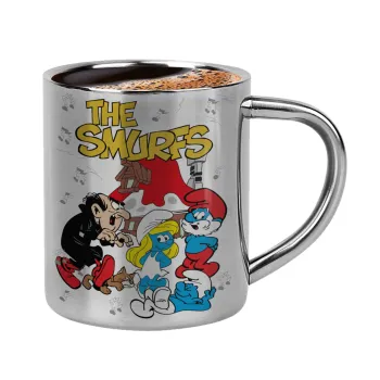 The smurfs, Double-wall metal cup for espresso (220ml)