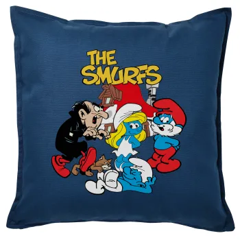 The smurfs, Sofa cushion Blue 50x50cm includes filling