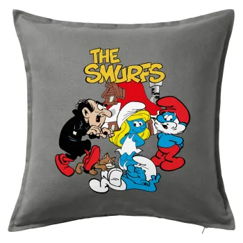 The smurfs, Sofa cushion Grey 50x50cm includes filling