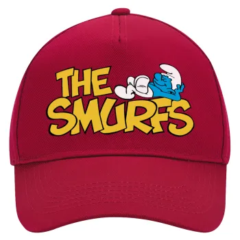 The smurfs, Adult Ultimate Hat RED, (100% COTTON DRILL, ADULT, UNISEX, ONE SIZE)