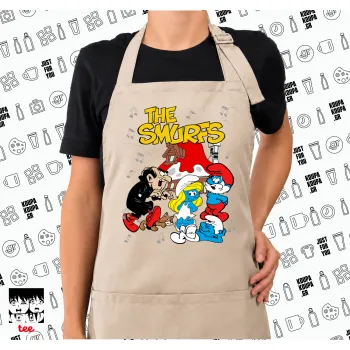 Τα στρουμφάκια, Ποδιά μακριά Σεφ ολόσωμη με τσέπες SAND (ΕΝΗΛΙΚΩΝ)