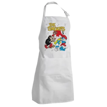 The smurfs, Adult Chef Apron (with sliders and 2 pockets)