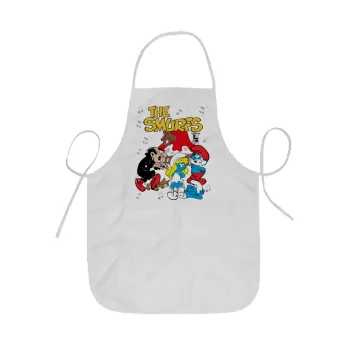 The smurfs, Ποδιά Σεφ ολόσωμη κοντή  Παιδική (44x62cm)