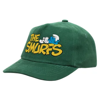 The smurfs, Children's Baseball Cap, 100% Cotton Drill, GREEN (COTTON, CHILDREN'S, ONE SIZE)