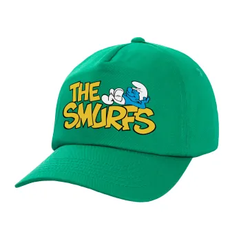 The smurfs, Children's Baseball Cap, 100% Cotton Twill, Green (COTTON, CHILDREN'S, UNISEX, ONE SIZE)