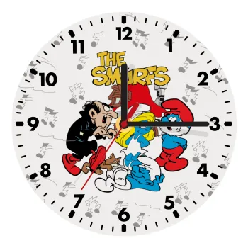 Τα στρουμφάκια, Ρολόι τοίχου ξύλινο (20cm)