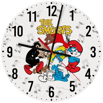 The smurfs, Ρολόι τοίχου ξύλινο (30cm)
