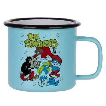 The smurfs, Κούπα Μεταλλική εμαγιέ ΜΑΤ σιέλ 360ml