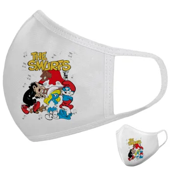 Τα στρουμφάκια, Μάσκα υφασμάτινη υψηλής άνεσης παιδική (Δώρο πλαστική θήκη)