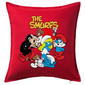 The smurfs, Sofa cushion RED 50x50cm includes filling