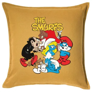 The smurfs, Sofa cushion YELLOW 50x50cm includes filling