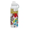 1L Stainless Steel Thermal Bottle with Phone Holder & Double Wall Insulation