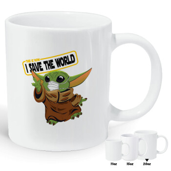 Baby Yoda, This is how i save the world!!! , Κούπα Giga, κεραμική, 590ml