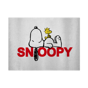 Snoopy sleep, Επιφάνεια κοπής γυάλινη (38x28cm)